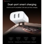 YC72 12W 2*USB-A Dual-port Fast Charging Small And Portable Safety Protection EU Plug Travel Charger - Image 2