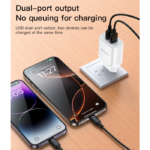 YC72 12W 2*USB-A Dual-port Fast Charging Small And Portable Safety Protection EU Plug Travel Charger - Image 4