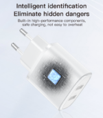 YC72 12W 2*USB-A Dual-port Fast Charging Small And Portable Safety Protection EU Plug Travel Charger - Image 12