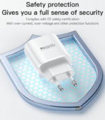 YC72 12W 2*USB-A Dual-port Fast Charging Small And Portable Safety Protection EU Plug Travel Charger - Image 14