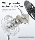 YF11 Three-speed Wind With Big Battery Retractable And Foldable No noisy Floor/Table Using Fan - Image 9