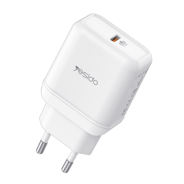 YC29  Black/White EU/UK Plug Max 25W PD Type-C For Samsung For iPhone Wall Charger