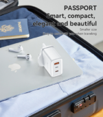 YC89 Three-Port Quick Punch A+C+L 65W Fast Charging UK Spec GaN Charger With C To L Cable - Image 17