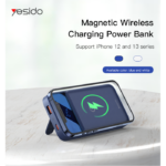 YP27 10000mAh Power Bank | Dual USB QC3.0 18W Port PD type-C 22.5W Port 15W Wireless Port Power Bank - Image 2