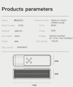 VC05 Fast Inflation Portable Precise Air Replenishment Intelligent Digital Displaycar Inflation Pump - Image 8