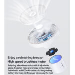 YF13 Four Gears Adjustable Detachable Design Comes With LED Ambient Light Multi Scene Fan - Image 4