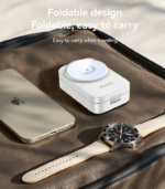 DS27 15W Wireless Fast Charging Multiple Protections Foldable Design 3-in-1 Desktop Wireless Charger - Image 12
