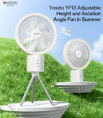 YF13 Four Gears Adjustable Detachable Design Comes With LED Ambient Light Multi Scene Fan - Image 6