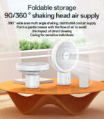 YF13 Four Gears Adjustable Detachable Design Comes With LED Ambient Light Multi Scene Fan - Image 10