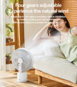 YF13 Four Gears Adjustable Detachable Design Comes With LED Ambient Light Multi Scene Fan - Image 11