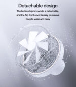 YF13 Four Gears Adjustable Detachable Design Comes With LED Ambient Light Multi Scene Fan - Image 16