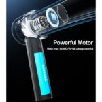 YF14 LED Power Display Powerful With 3000mAh Battery 5 Stages Of Speed Turbo Mini Fan - Image 4