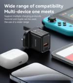 YC83 PD 30W + QC 18W Fast Charging GaN USB-C & USB-A Dual-port UK Plug Fast Charger - Image 14