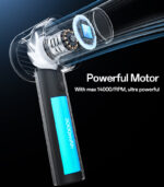 YF14 LED Power Display Powerful With 3000mAh Battery 5 Stages Of Speed Turbo Mini Fan - Image 9