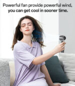 YF14 LED Power Display Powerful With 3000mAh Battery 5 Stages Of Speed Turbo Mini Fan - Image 11