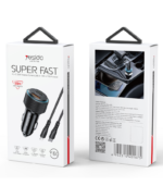 Y60 38W Innovative PD Reverse Charging Built-in TC And IP Cable Dual Port Fast Charging Car Charger - Image 7