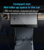 Y60 38W Innovative PD Reverse Charging Built-in TC And IP Cable Dual Port Fast Charging Car Charger - Image 9
