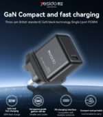 YC82 30W GaN Multiple Protection Low Temperature Fast Charging UK Standard Fast Charger - Image 6