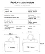 WB35 16 Inch Smooth Multi Layered Storage Large Capacity Unbreakable High Sensitivity Laptop Bag - Image 8
