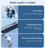 PC04 Ultra Slim Transparent Clear TPU Gel Lens Camera Protection Cover Phone Case for iPhone - Image 13