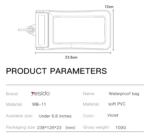 WB11 High Quality Beach IPX8 20M Waterproof Mobile Phone Bag Cover Waterproof Phone Pouch - Image 8