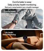 IO28 HD Calling Zinc Alloy Proof Body Health Detection Dual Strap Configuration BT Smart Call Watch - Image 11
