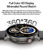 IO28 HD Calling Zinc Alloy Proof Body Health Detection Dual Strap Configuration BT Smart Call Watch - Image 12