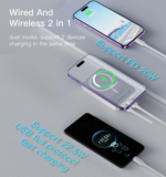 YP45 10000mah Wireless Fast Charging Mag Safe Battery Pack Magnetic Battery Case Power Bank - Image 11