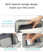 WB36 14 Inch Smooth Multi Layered Storage Large Capacity Unbreakable High Sensitivity Laptop Bag - Image 11