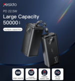 YP43 LCD Digital Display Power Bank Portable Charger 22.5W 40000mAh Fast Charging Power Bank - Image 13