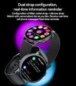 IO28 HD Calling Zinc Alloy Proof Body Health Detection Dual Strap Configuration BT Smart Call Watch - Image 16