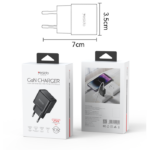 YC62 Portable 25W PD Low Temperature Fast Charging European Standard GaN Fast Charger - Image 5