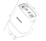 YC88 PD 30W Fast Charging 2*TC & USB Three Ports Smart Digital Display UK Standard Fast Charger - Image 17