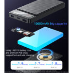 YP57 10000mAh 15W Magnetic Wireless Fast Charging Transparent Power Status Indicator Power Bank - Image 4