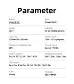 YP57 10000mAh 15W Magnetic Wireless Fast Charging Transparent Power Status Indicator Power Bank - Image 8
