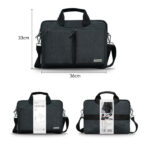 WB47 14 inch Large Capacity Waterproof Anti-splash Fleece Lining Business Hand-held Laptop Bag - Image 5