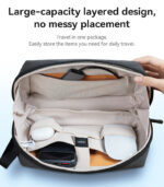 WB45 Large-capacity Layered Lightweight Design YKK Zipper Splash Proof Business Simple Handbag - Image 10