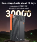 YP62 30000mAh PD 20W + SCP 22.5W Fast Charging Multi-port High-definition Large Screen Power Bank - Image 9