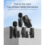 KR13 portable wireless transmission 360 pickup voice Type-C transmit port 2 wireless MEMS Microphone - Image 2