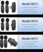 KR13 portable wireless transmission 360 pickup voice Type-C transmit port 2 wireless MEMS Microphone - Image 17