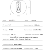 YSW13 Portable bt Speaker Wireless Surround Sound TF Card Wireless Speaker With Rope Customizable - Image 8