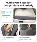 WB34 Large Capacity Dual Main Cabin Design Waterproof Anti Splashing Backpack Computer Bag - Image 9