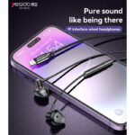 YH48 Aluminum Alloy In-ear Earphone With Remote Control IP Interface Wired Headphones - Image 2