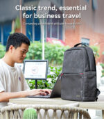 WB34 Large Capacity Dual Main Cabin Design Waterproof Anti Splashing Backpack Computer Bag - Image 13