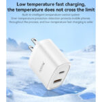 YC48U Multiple Protection PD20W + QC18W USB-C & USB Dual Port Fast Charging US Spec Charger - Image 4