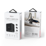 YC42 GaN 3 Ports Charger 3 in 1 Replacible charging plug 65W Mini Fast Charger For EU US UK - Image 5