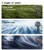 YF10 3 Stages Of Speed With Big Battery As Mini Power Bank More Easily Using Portable Mini Fan - Image 10