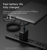 YC42 GaN 3 Ports Charger 3 in 1 Replacible charging plug 65W Mini Fast Charger For EU US UK - Image 9